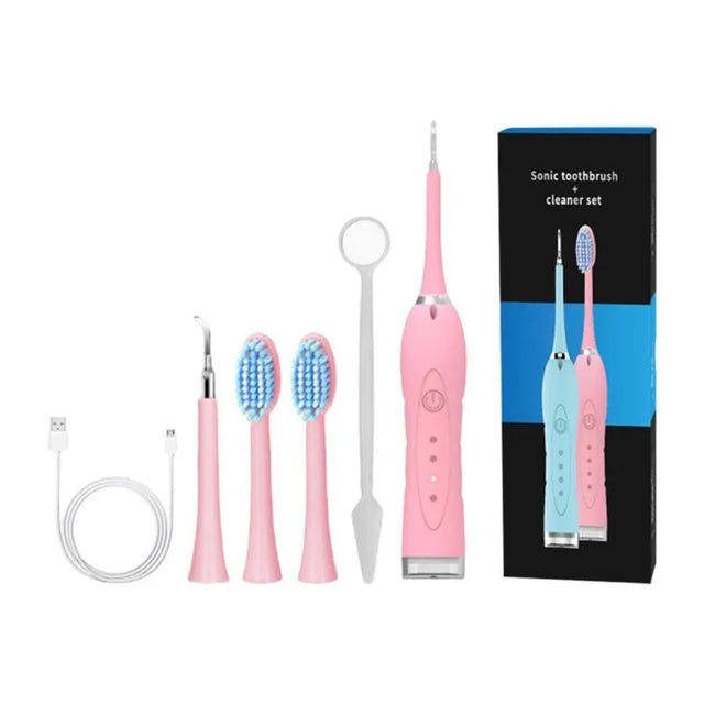 Electric Tartar Remover Tartar Ultrasonic Whitening USB Rechargeable Tooth Cleaner Portable Household Dental Calculus Remover - V.I.P Digital Presence
