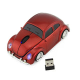 Ratón inalámbrico ergonómico con forma de coche divertido con receptor para PC, portátil, ratón para juegos, mini ratón para coche, ratón para juegos de 2,4 GHz