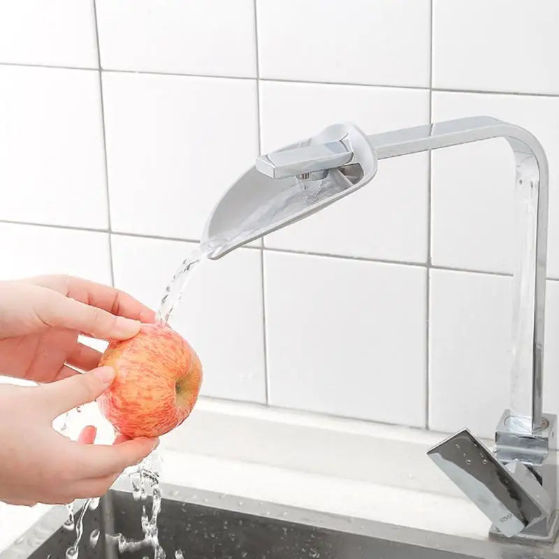 1Pcs Silicone Faucet Extender Solid Color Sink Handle Extension   Bathroom Kitchen Accessories Reach Faucet Rubber Hand Washing - V.I.P Digital Presence