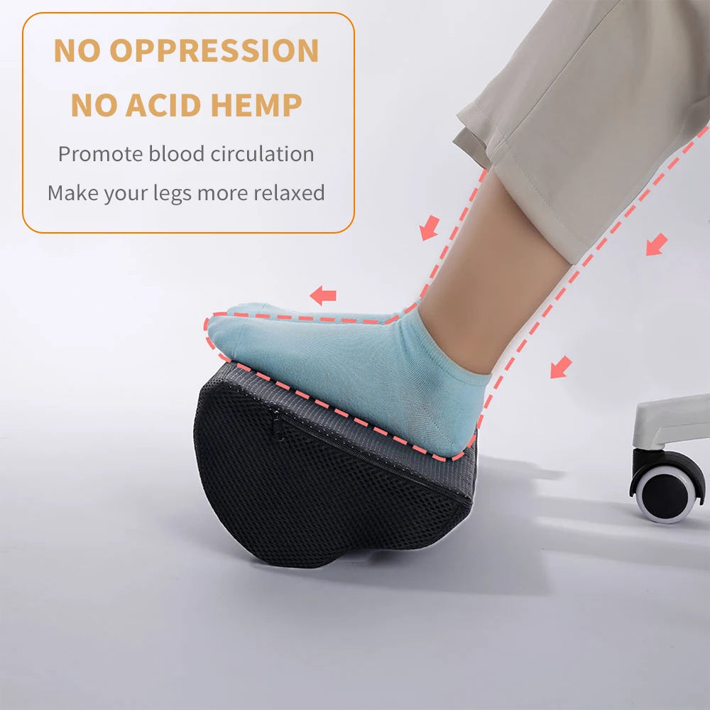 Ergonomic Feet Cushion Support Foot Rest Under Desk Feet Stool Pillow for Home Computer Work Chair Travel Footrest Massage