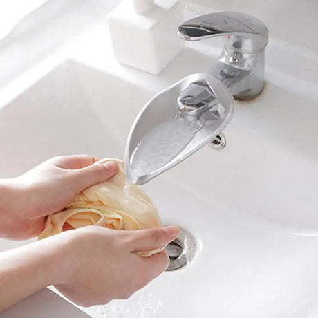1Pcs Silicone Faucet Extender Solid Color Sink Handle Extension   Bathroom Kitchen Accessories Reach Faucet Rubber Hand Washing - V.I.P Digital Presence