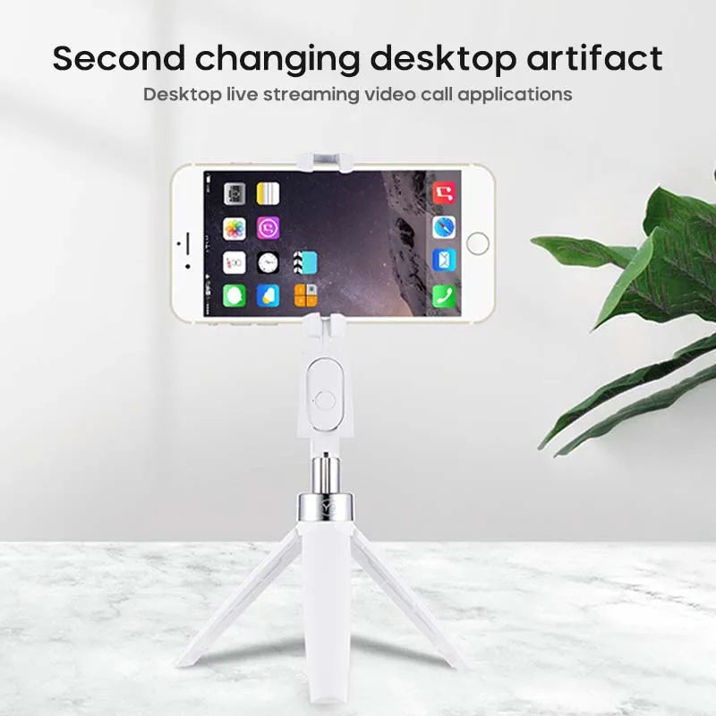 Trípode plegable para selfies inalámbrico con Bluetooth 3 en 1