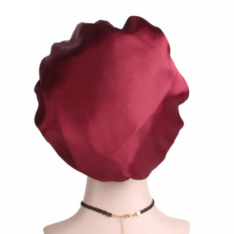 1pc Adjust Solid Satin Bonnet Hair Styling Cap Long Hair Care Women Night Sleep Hat Silk Head Wrap Shower Cap Hair Styling Tools - V.I.P Digital Presence