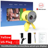 LEJIADA YG220 Mini Proyector Audio Teléfono de 3,5 mm con Pantalla Versión Actualizada Proyector Portátil de Bolsillo Lindo Reproductor de Video Regalo para Niños 