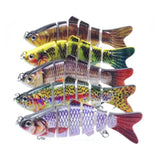 10cm 16.5g Multi-section Lure With Ring Beads Simulation Luya Multi-section Lure Submerged Bionic 6-section Lure - V.I.P Digital Presence