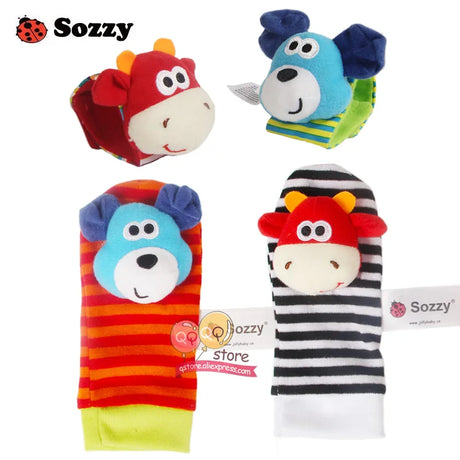 Sozzy Baby Rattles Soft Plush Toys 4 piece - V.I.P Digital Presence