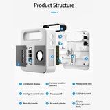 12V Mini Car Air Compressor Tire Inflatable Air Pump Portable Inflator Pump Electric Intelligent Car Tire Inflator - V.I.P Digital Presence