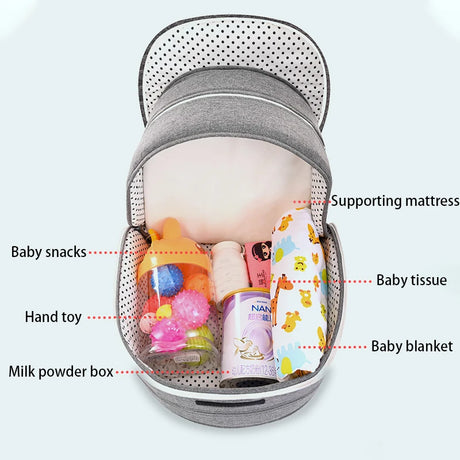 Baby Crib Multifunctional Folding Newborn Bed Toddler Bed Portable Sun Protection Mosquito Net Infant Camping Bed Travel Cot - V.I.P Digital Presence