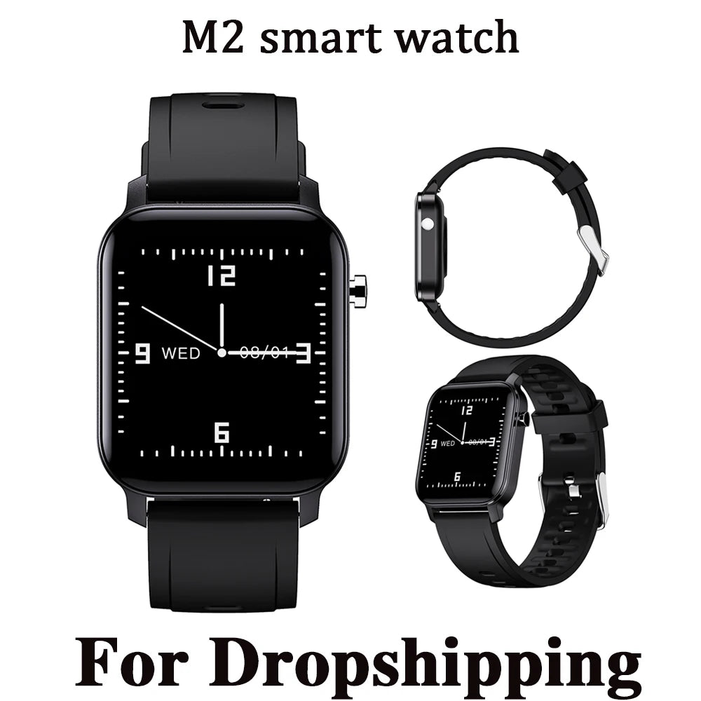 Nuevo reloj inteligente para hombres y mujeres, electrónico, inteligente para Android e iOS, reloj inteligente resistente al agua para Xiaomi y Huawei. 
