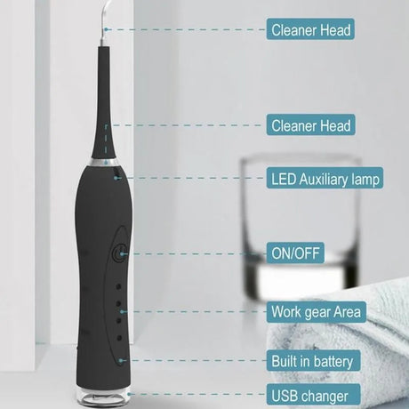 Electric Tartar Remover Tartar Ultrasonic Whitening USB Rechargeable Tooth Cleaner Portable Household Dental Calculus Remover - V.I.P Digital Presence