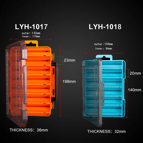 Kingdom Fishing Box 12 14 compartments Fishing Accessories lure Hook Boxes storage Double Sided High Strength Fishing Tackle Box - V.I.P Digital Presence
