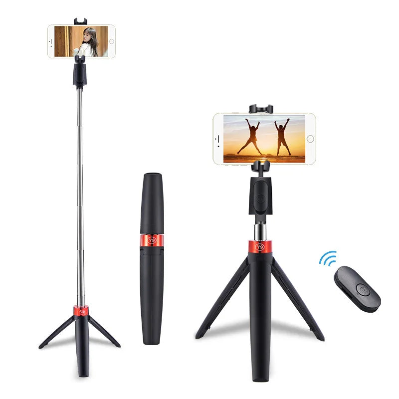 Trípode plegable para selfies inalámbrico con Bluetooth 3 en 1