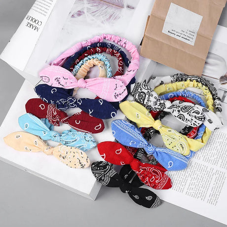 New Women Suede Soft Solid Print Headbands Vintage Cross Knot Elastic Hairbands Bandanas Girls Hair Bands Hair Accessories - V.I.P Digital Presence