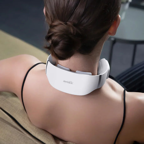 Youpin Jeeback G3 Electric Wireless Neck Massager TENS Pulse Relieve Neck Pain 4 Head Vibrator Heating Cervical Massage Tools - V.I.P Digital Presence