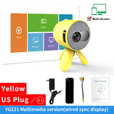 LEJIADA YG220 Mini Proyector Audio Teléfono de 3,5 mm con Pantalla Versión Actualizada Proyector Portátil de Bolsillo Lindo Reproductor de Video Regalo para Niños 