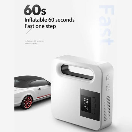 12V Mini Car Air Compressor Tire Inflatable Air Pump Portable Inflator Pump Electric Intelligent Car Tire Inflator - V.I.P Digital Presence