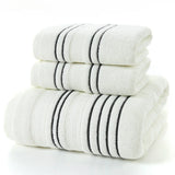 3Pieces Set Grey Cotton Towel Set for Men toalla 2pc Face Washcloth Hand Towel 1pc Bath Towel Camping Shower Towels Bathroom