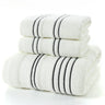 3Pieces Set Grey Cotton Towel Set for Men toalla 2pc Face Washcloth Hand Towel 1pc Bath Towel Camping Shower Towels Bathroom