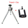 Mini trípode de aluminio + clip