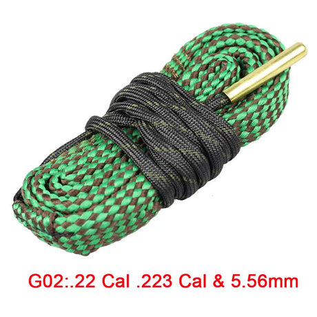 Hunting Gun Bore Cleaner Snake.22 Cal.223 Cal.38 Cal& 5.56mm,7.62mm,12GA Rifle Cleaning Kit Tool Rifle Barrel Calibre Snake Rope - V.I.P Digital Presence