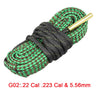 Hunting Gun Bore Cleaner Snake.22 Cal.223 Cal.38 Cal& 5.56mm,7.62mm,12GA Rifle Cleaning Kit Tool Rifle Barrel Calibre Snake Rope - V.I.P Digital Presence