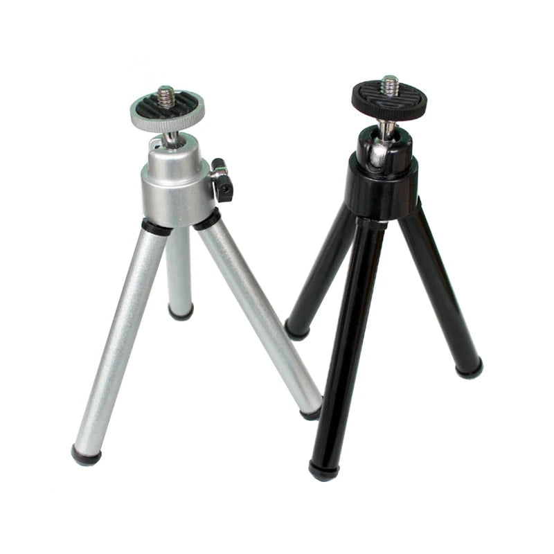 Mini trípode de aluminio + clip