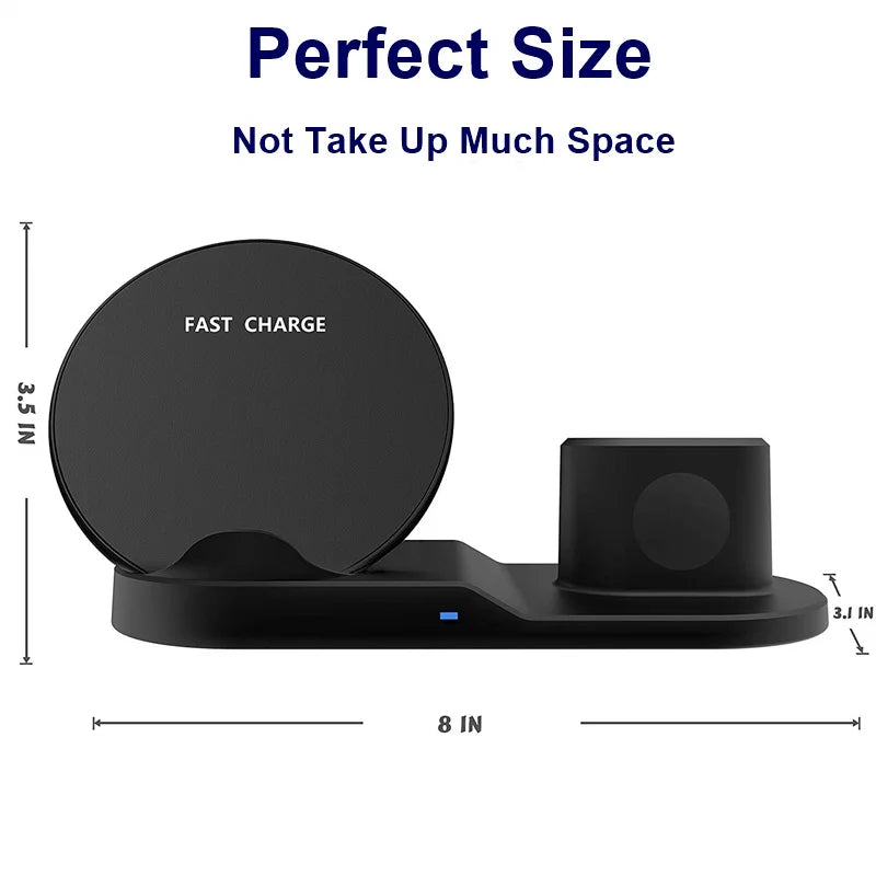Cargador inalámbrico Qi de 10 W para iPhone XS, XR, 8 Plus, 11 Pro Max, Xiaomi Mi9 y Huawei. 