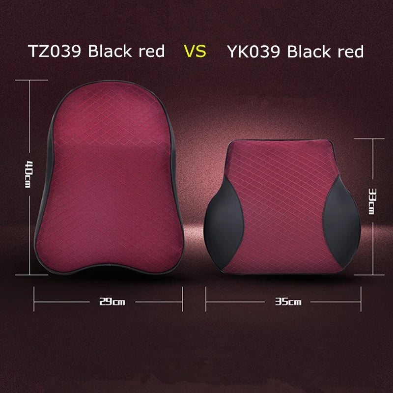 1PCS memory foam cute car seat headrest pillow solid for the neck rest waist back support cushion set pillows auto accessories - V.I.P Digital Presence