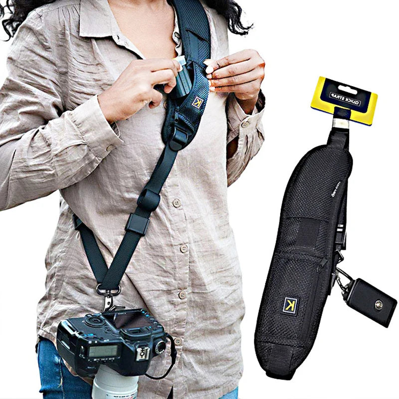 Correa de hombro portátil para cámara DSLR, cámara digital SLR, Canon, Nikon, Sony, Quick Rapid, accesorios para cámara, correa para el cuello