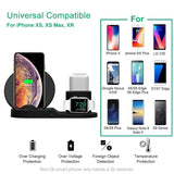 Cargador inalámbrico Qi de 10 W para iPhone XS, XR, 8 Plus, 11 Pro Max, Xiaomi Mi9 y Huawei. 