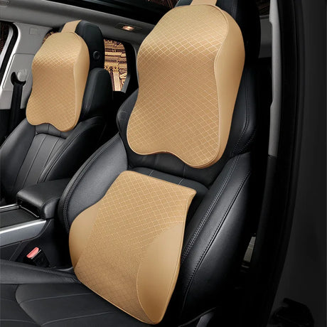 1PCS memory foam cute car seat headrest pillow solid for the neck rest waist back support cushion set pillows auto accessories - V.I.P Digital Presence