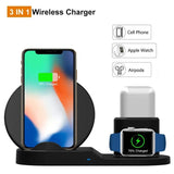 Cargador inalámbrico Qi de 10 W para iPhone XS, XR, 8 Plus, 11 Pro Max, Xiaomi Mi9 y Huawei. 