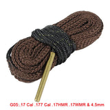 Hunting Gun Bore Cleaner Snake.22 Cal.223 Cal.38 Cal& 5.56mm,7.62mm,12GA Rifle Cleaning Kit Tool Rifle Barrel Calibre Snake Rope - V.I.P Digital Presence