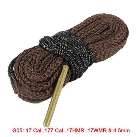 Hunting Gun Bore Cleaner Snake.22 Cal.223 Cal.38 Cal& 5.56mm,7.62mm,12GA Rifle Cleaning Kit Tool Rifle Barrel Calibre Snake Rope - V.I.P Digital Presence