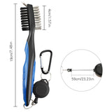 Golf Club Brush Golf Groove Cleaning Brush 2 Sided Golf Putter Wedge Ball Groove Cleaner Kit Cleaning Tool Gof Accessories