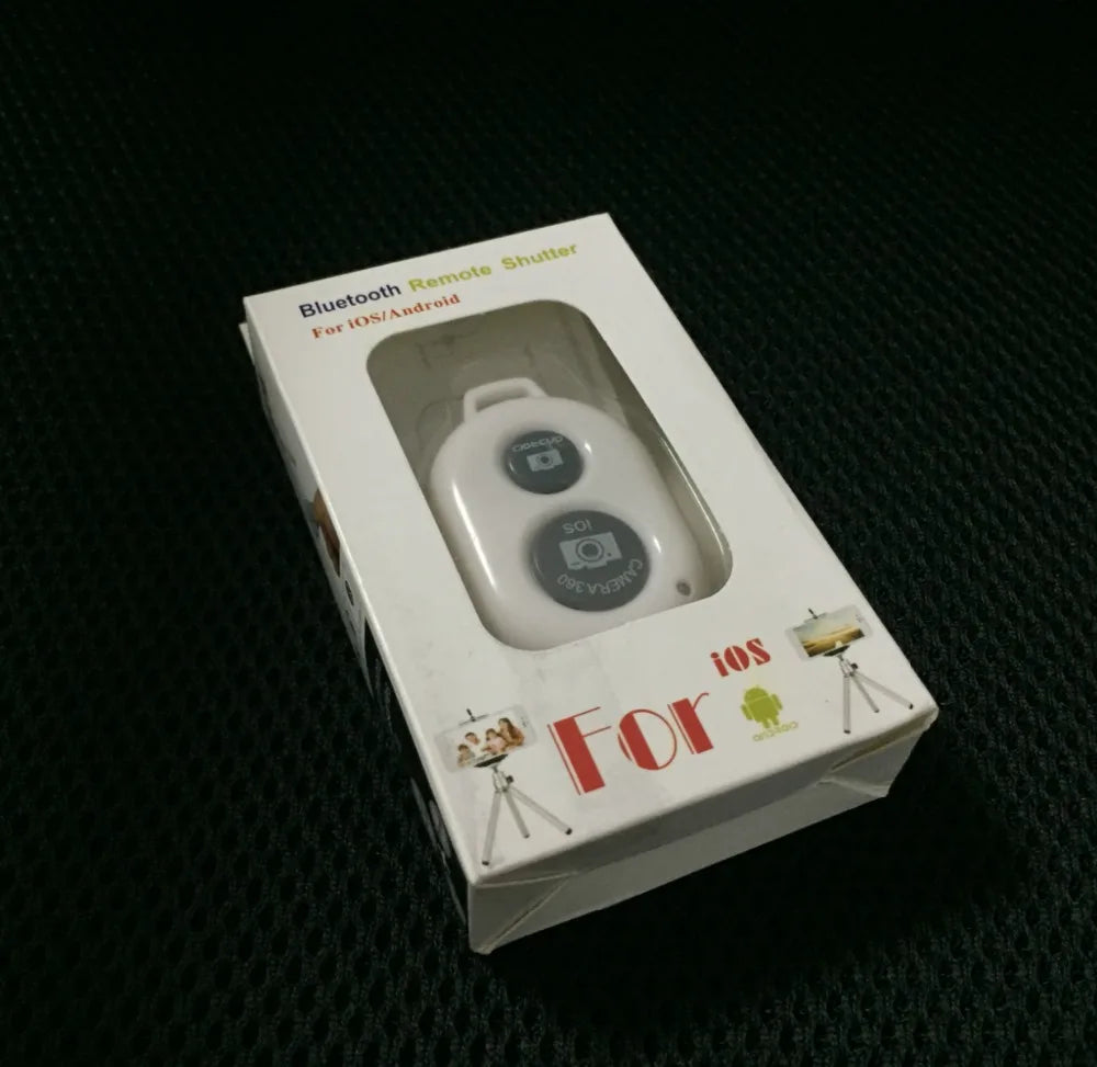 Obturador de control remoto para cámara de teléfono inteligente con Bluetooth inalámbrico para palo de selfie, monopié compatible con Android, iOS, iPhone X y iPhone 8.