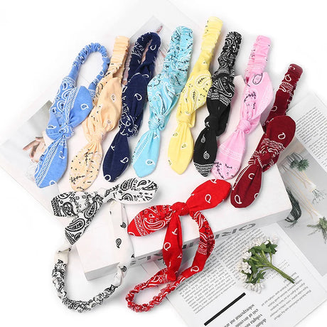 New Women Suede Soft Solid Print Headbands Vintage Cross Knot Elastic Hairbands Bandanas Girls Hair Bands Hair Accessories - V.I.P Digital Presence