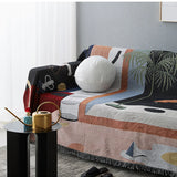 4018 Nordic Throw Blanket Multifunction Space Travel Decoration Slipcover Cobertor Hanging Tapestry for Sofa Bed Sheet Blankets