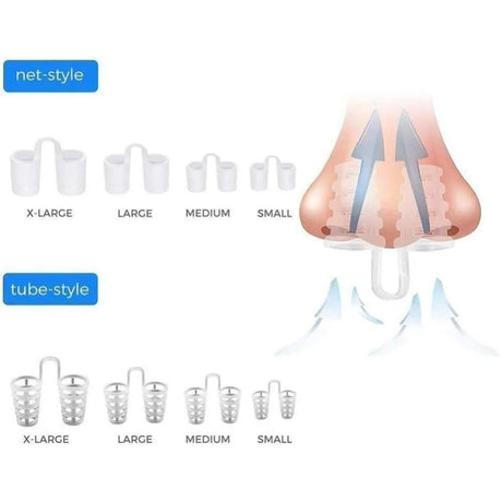 8PCS /set Snoring Solution Anti Snoring Devices Professional Snore Stopper Nose Vents Snore Nasal Dilators For Better Sleep - V.I.P Digital Presence