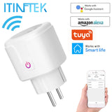 WiFi Smart Plug EU US UK Adaptor Wireless Remote Voice Control Power Energy Monitor Outlet Timer Socket for Alexa Google Home