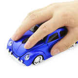 Ratón inalámbrico ergonómico con forma de coche divertido con receptor para PC, portátil, ratón para juegos, mini ratón para coche, ratón para juegos de 2,4 GHz