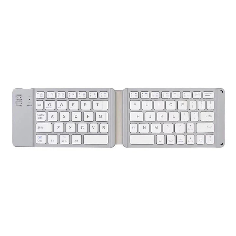 Miniteclado plegable con Bluetooth, ligero y práctico, retroiluminado, inalámbrico, para iOS, Android, Windows, iPad, tableta, portátil y ordenador.