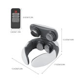 Magnetic Pulse Vibration Neck Massager for Pain Relief Health Care Relaxing Health Deep Tissue Cervical Massage Remote Control - V.I.P Digital Presence
