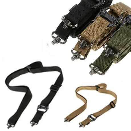 MS4 Tactical Rope Mission Adjustable Two 2 Points Tactical Rifle Gun Sling Quick Detach QD trap For Outdoor Nylon Belt Rope - V.I.P Digital Presence