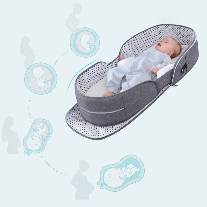 Baby Crib Multifunctional Folding Newborn Bed Toddler Bed Portable Sun Protection Mosquito Net Infant Camping Bed Travel Cot - V.I.P Digital Presence