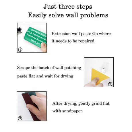 Wall Mending Agent Wall Repair Cream Wall Crack Nail Repair Agent Walls Peeling Graffiti Gap Repair paste With scraper #1226 - V.I.P Digital Presence