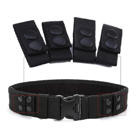 4Pcs/Set Tactical Belt Buckle Police Military Accessory Double Snaps Nylon Tactical Belt Loop Holder Keeper - V.I.P Digital Presence