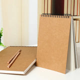Brief kraft paper sketch book  A4  professional art coil sketch book - V.I.P Digital Presence