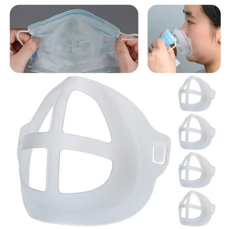 3D Mouth Mask Support Breathing Assist Help Mask Inner Cushion Bracket Food Grade Silicone Mask Holder Breathable Valve - V.I.P Digital Presence