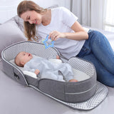 Baby Crib Multifunctional Folding Newborn Bed Toddler Bed Portable Sun Protection Mosquito Net Infant Camping Bed Travel Cot - V.I.P Digital Presence